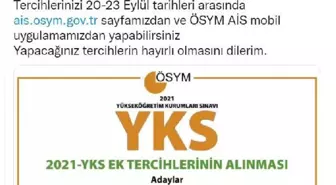 YKS ek yerleştirme tercihleri başladı