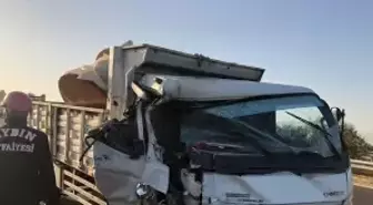 Aydın'da kamyonetle minibüsün çarpıştığı kazada 2 kişi yaralandı