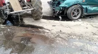 Son dakika... Zincirleme kazada traktör ikiye bölündü: 3 yaralı
