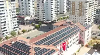 GAZİANTEP - Onarılan meslek lisesinin çatısına güneş enerjisi santrali kuruldu