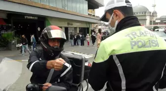 Taksim'de trafik denetimi: Sürücülere ceza yağdı