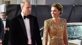 James Bond filminin galasında Kate Middleton rüzgarı! Kıyafetini görenler gözlerini alamadı