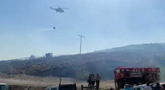 İzmir'de makilik alanda çıkan yangın söndürüldü