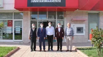 Söğütlü Kaymakamı Gün'den Belediye Başkanı Özten'e ziyaret