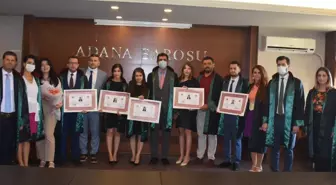 Adana Barosu'na 5 yeni avukat katıldı