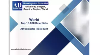 Anadolu Üniversitesi öğretim üyeleri The AD Scientific Index'te yer aldı