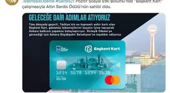 SARDİS ÖDÜLLERİ BELLİ OLDU: BAŞKENT KART'A ALTIN ÖDÜL YAĞDI