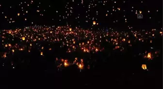 Sky lantern lights festival