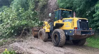 Artvin'in Hopa ve Kemalpaşa ilçelerinde sağanak hayatı olumsuz etkiledi