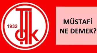 Müstafi nedir, ne demek? TDK'ya göre müstafi kelimesi ne anlama geliyor?