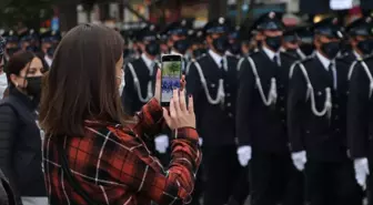 Kastamonu Polis Meslek Yüksekokulu öğrencilerinden mezuniyet yürüyüşü