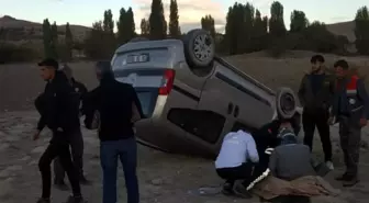 Beypazarı'nda devrilen aracın sürücüsü yaralandı