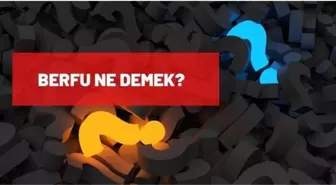 Berfu ne demek? Berfu isminin anlamı nedir?