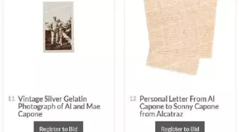 ABD'li mafya babası Al Capone'un kişisel eşyaları açık arttırmada satılacak