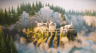 Bir oyuncu Minecraft'ta Orta Dünya evrenideki Rivendell'i inşa etti
