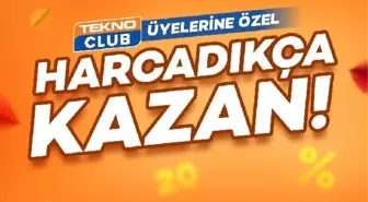 TeknoClub üyelerine 'harcadıkça kazan' kampanyası