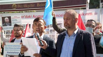 Doğu Türkistanlı mağdurlar Çin'in zulmünü duyurmak için Eskişehir'e geldi