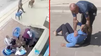 Kendisine satırla saldıran sevgilisi tutuklanmasın diye yerlere yatıp feryat etti
