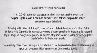 Konyaspor, Aykut Kocaman'ın yeniden göreve getirileceği haberlerini yalanladı