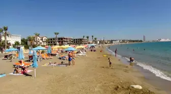 Mersin sahillerinde yazı aratmayan görüntüler