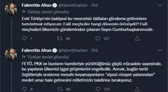 Cumhurbaşkanlığı İletişim Başkanı Altun'dan 'siyasi cinayetler işleneceği' iddiasına ilişkin açıklama Açıklaması