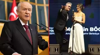 Nihal Yalçın'ın konuşması sırasında yaptığı mimiklerle tepki çeken Tamer Karadağlı'ya Bahçeli'den destek