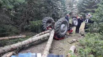 Son dakika haberi! Devrilen traktördeki tomrukların altında kalan sürücü öldü