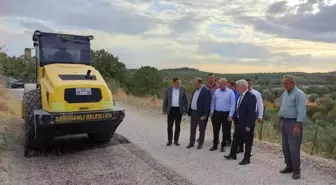 Kepenekli ile Taşdibi arasındaki ara bağlantı yolu asfaltlanıyor