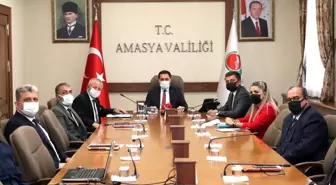 Valimiz Mustafa Masatlı Yeşilırmak Nehir Yatağının Düzenlenmesi Çalışmalarına İlişkin Toplantıya Başkanlık Etti