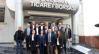 Çarşamba Ticaret Borsası partilileri ağırladı