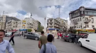 Manara Meydanı'ndaki aslan heykellerine saldırı