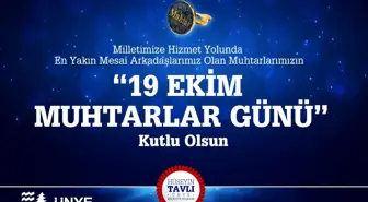 BAŞKAN TAVLI MUHTARLAR GÜNÜNÜ KUTLADI