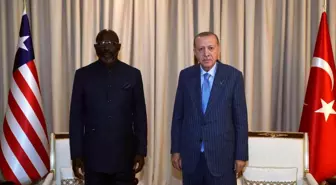 Son dakika haber: Cumhurbaşkanı Erdoğan, Liberya Devlet Başkanı Weah ile bir araya geldi