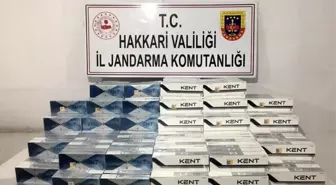 Hakkari'de gümrük kaçağı 3 bin 960 paket sigara ele geçirildi