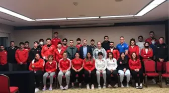 Judo Federasyonu Başkanı Sezer Huysuz, milli takımlar kampını ziyaret etti