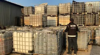 İzmir'de 109 bin 500 litre kaçak akaryakıt ele geçirildi