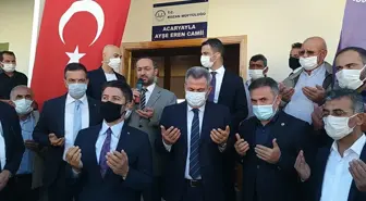 Adana'da orman yangınında yanan cami yeniden ibadete açıldı