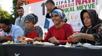 FESTİVALDE NAR YEME YARIŞMASI; EN HIZLI BİTİREN ÇEYREK ALTIN KAZANDI