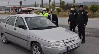 Gümüşhacıköy Kaymakamı Altınöz, uygulama noktasını ziyaret etti