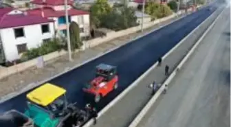 İskender Iğdır Caddesi sıcak asfalt serimine başladık