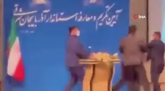 İran'ın Doğu Azerbaycan Valisi Rezevi'ye tören sırasında tokatlı saldırı
