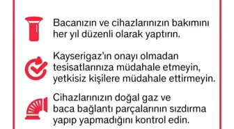 Kayserigaz'dan 'güvenli doğalgaz kullanım' uyarısı