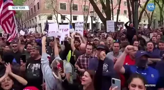 New York'ta Aşı Zorunluluğuna Protesto