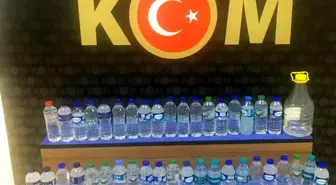 62 adet pet şişe içinde sahte rakı ele geçirildi