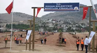 Kozan'da şehitlerin anısına fidan dikildi