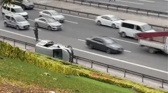 Beykoz'daki trafik kazasında 1 kişi yaralandı