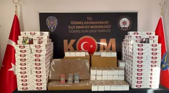 İzmir'de kaçakçılık operasyonunda 140 bin makaron ele geçirildi