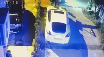 Beykoz'da lüks otomobillere dadanan far hırsızları kamerada