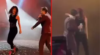 Konserde düşman çatlatan Beren Saat ve Kenan Doğulu, binlerce kişinin önünde dans etti