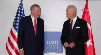 Cumhurbaşkanı Recep Tayyip Erdoğan'ın İtalya'nın Başkenti Roma'da düzenlenen G20 Liderler Zirvesi kapsamında ABD Başkanı Joe Biden ile görüşmesi...